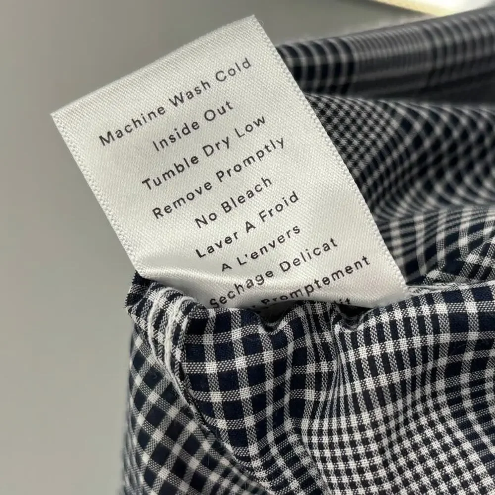 Grayson Blue Gray Plaid The Hero Cotton Button Down Top